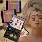 Luxury natural crystal healing set in gift packaging